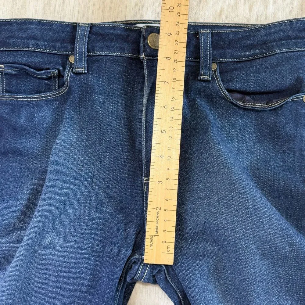 Paige Jeans Women's Size‎ 27 Dark Blue Hoxton Crop Ankle Denim Stretch Mid rise